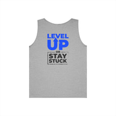 Level Up Tank Top — “Level Up or Stay Stuck” Motivational Fitness Tank
