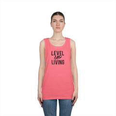 Level Up Living Tank Top — “Your Income Reflects Your Discipline” Motivational Fitness Tank