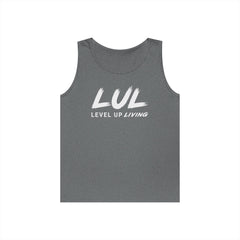 Blue gym workout tank top