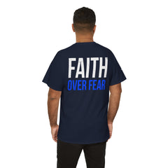 Faith Over Fear T-Shirt — LUL Cross Motivational Christian Tee