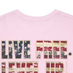 Live Free Level Up T-Shirt — Motivational Graphic Tee