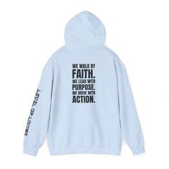 Faith Purpose Action Inspirational Hoodie