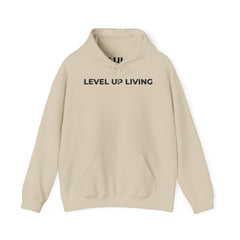 Level Up Living Hoodie — Motivational Pullover for Personal Growth