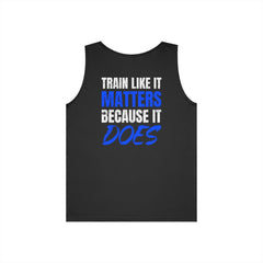 Motivational Fitness Tank Top — "LUL Level Up Living" | "Train Like It Matters Because It Does"