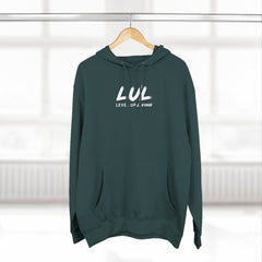 Level Up Living "Level Up Daily" Hoodie — Three-Panel Fleece