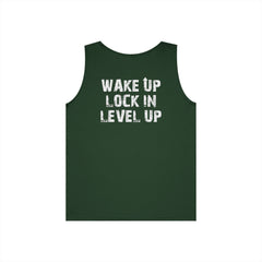 Wake Up Lock In Level Up- Level Up Living Tank Top -Athletics