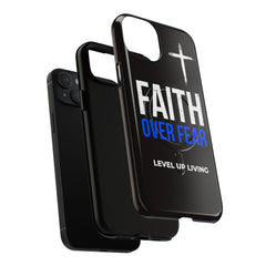 Faith Over Fear Phone Case — Tough Magnetic Protective Case with Cross Design