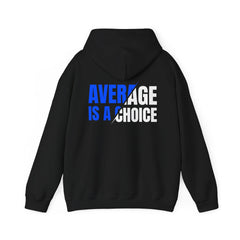 Level Up Living Hoodie — 'LUL' Motivational Pullover (Front Logo, Back ‘Average Is A Choice’)