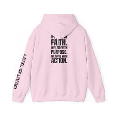 Faith Purpose Action Inspirational Hoodie