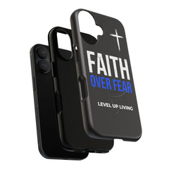 Faith Over Fear Phone Case — Tough Magnetic Protective Case with Cross Design