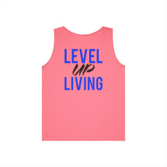Level Up Living Tank Top — Motivational 'LUL' Fitness & Lifestyle Graphic