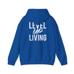 Level Up Living Hoodie — Motivational Pullover for Personal Growth