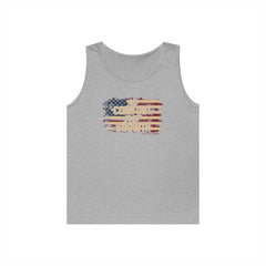 Tank Top — Distressed American Flag "Freedom Forever" Patriotic Tank