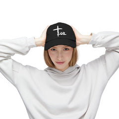 Distressed Cross Cap — "LUL" Script Christian Baseball Hat