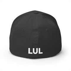 Embroidered 'LUL' Closed-Back Cap — Structured Baseball Hat with Front & Back Logo