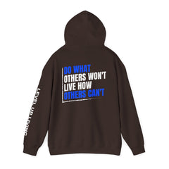 Level Up Living Hoodie — "Do What Others Won't, Live How Others Can't" Entrepreneur Sweatshirt
