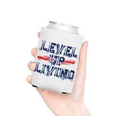 Patriotic Living Legend Can Cooler – Distressed Red, White & Blue Drink Koozie