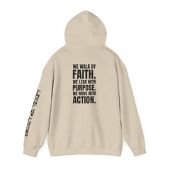 Faith Purpose Action Inspirational Hoodie