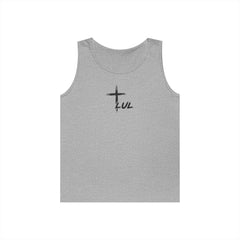 Faith Over Fear Tank Top — Christian Cross Graphic Spiritual Shirt