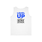 Level Up Tank Top — “Level Up or Stay Stuck” Motivational Fitness Tank