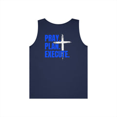 Pray. Plan. Execute. Tank Top — Faith-Inspired Motivational Workout Tank