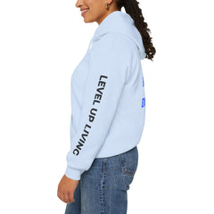 Level Up Living Hoodie – “Income Reflects Your Discipline” Motivational Pullover