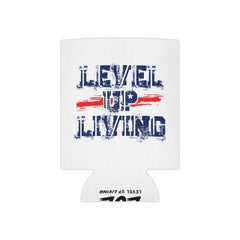 Patriotic Living Legend Can Cooler – Distressed Red, White & Blue Drink Koozie