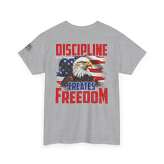 Discipline Creates Freedom Patriotic Tee — American Eagle Flag T‑Shirt