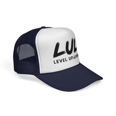 Trucker Hat – "LUL Level Up Living" Mesh Cap | Motivational Casual Streetwear