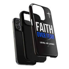Faith Over Fear Phone Case — Tough Magnetic Protective Case with Cross Design