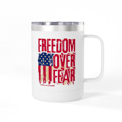 Freedom Over Fear 15oz Travel Mug Tumbler