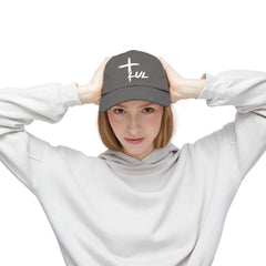 Distressed Cross Cap — "LUL" Script Christian Baseball Hat