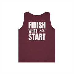 Finish What You Start - Level Up Living - Tank Top