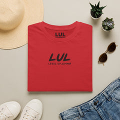 LUL "Level Up Living" Minimal Logo T-Shirt