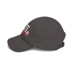 Level Up Living Dad Cap — Vintage American Flag Script Hat