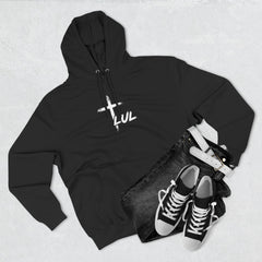 Hoodie – "It's Never Luck, It's Always God" Inspirational Graphic Hoodie