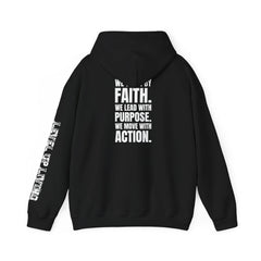 Faith Purpose Action Inspirational Hoodie