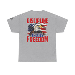 Discipline Creates Freedom Patriotic Tee — American Eagle Flag T‑Shirt