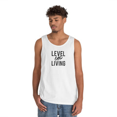 Level Up Living Tank Top — “Your Income Reflects Your Discipline” Motivational Fitness Tank