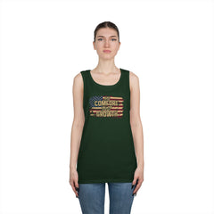 Tank Top — Distressed American Flag "Freedom Forever" Patriotic Tank