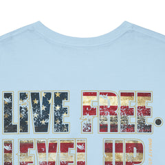 Live Free Level Up T-Shirt — Motivational Graphic Tee