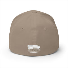 Level Up Living Embroidered Cap — Patriotic American Flag Dad Hat