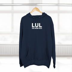 Level Up Living Fleece Hoodie — "Average Is a Choice" Three-Panel