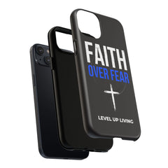 Faith Over Fear Phone Case — Tough Magnetic Protective Case with Cross Design