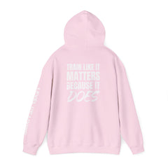 Hoodie — 'Level Up Living' Motivational Pullover (Train Like It Matters Because It Does)