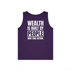 Level Up Living Tank — “Wealth Is Built By People Who Take Action” Entrepreneur Hustle Tank