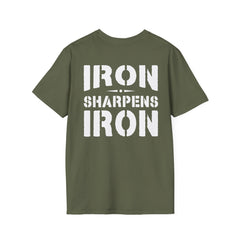 Iron Sharpens Iron Faith Cross Tee | Level Up Living