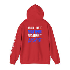 Hoodie — 'Level Up Living' Motivational Pullover (Train Like It Matters Because It Does)