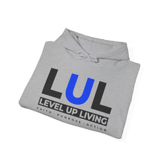 Level Up Living Hoodie — "WEALTH IS BUILT BY PEOPLE WHO TAKE ACTION" Entrepreneur Sweatshirt