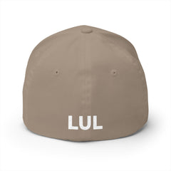 Embroidered 'LUL' Closed-Back Cap — Structured Baseball Hat with Front & Back Logo